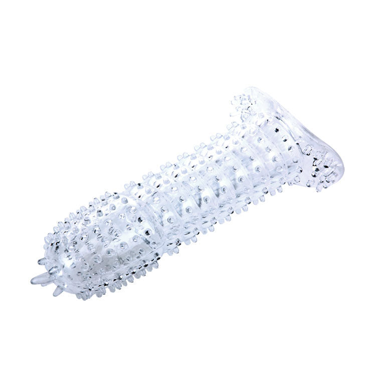 BAILE - PENIS SHEATH WITH STIMULATING POINTS PURPLE 14 CM - LoveYou.lv