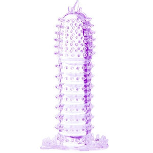 BAILE - PENIS SHEATH WITH STIMULATING POINTS PURPLE 14 CM - LoveYou.lv