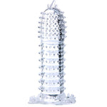 BAILE - PENIS SHEATH WITH TRANSPARENT STIMULATING POINTS 14 CM - LoveYou.lv