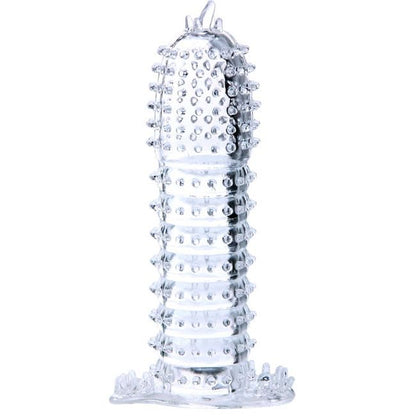 BAILE - PENIS SHEATH WITH TRANSPARENT STIMULATING POINTS 14 CM - LoveYou.lv
