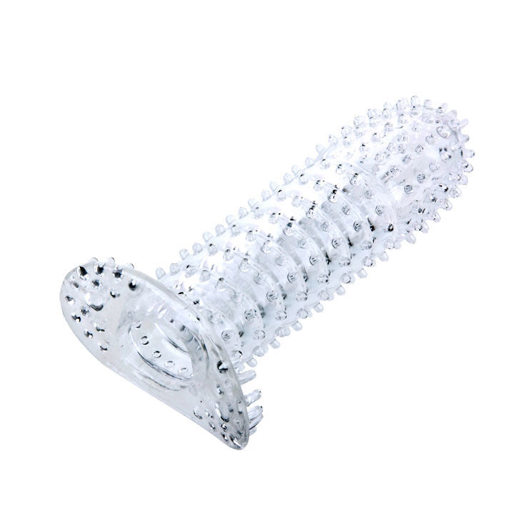 BAILE - PENIS SHEATH WITH TRANSPARENT STIMULATING POINTS 14 CM - LoveYou.lv