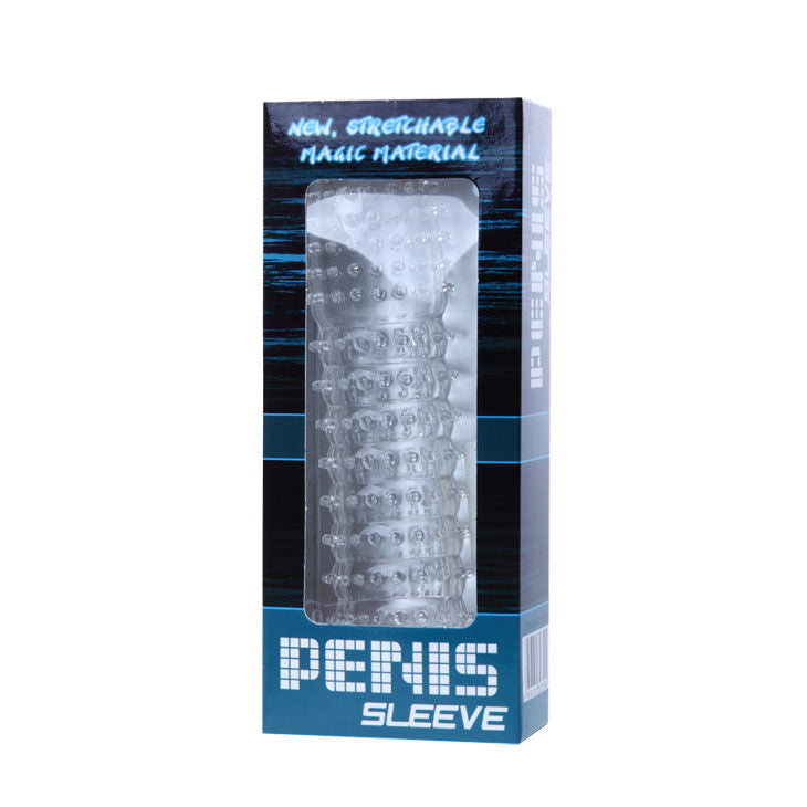 BAILE - PENIS SHEATH WITH TRANSPARENT STIMULATING POINTS 14 CM - LoveYou.lv