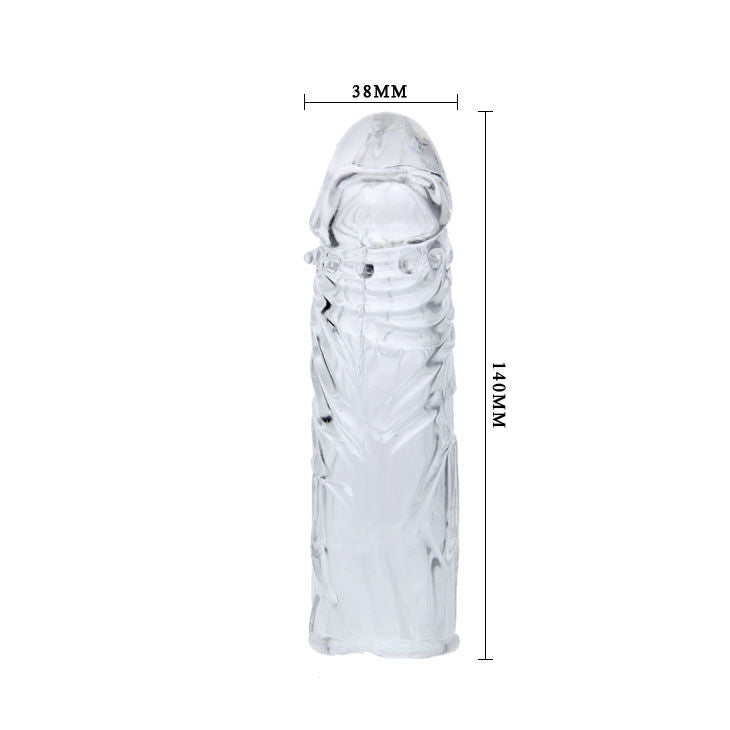 BAILE - TRANSPARENT SILICONE PENIS COVER 13 CM - LoveYou.lv