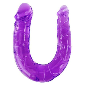 BAILE - DOUBLE DILDO IN LILAC FLEXIBLE JELLY - LoveYou.lv