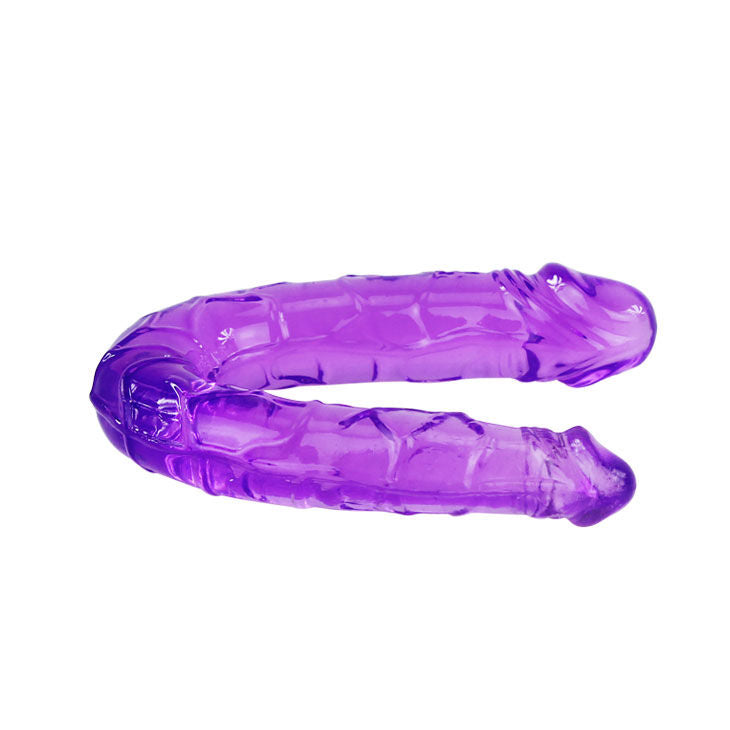 BAILE - DOUBLE DILDO IN LILAC FLEXIBLE JELLY - LoveYou.lv