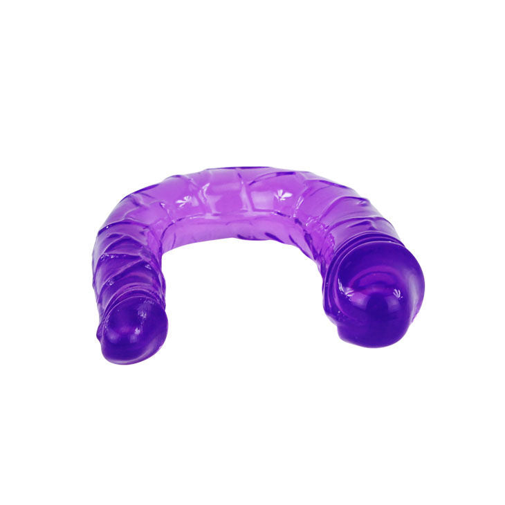 BAILE - DOUBLE DILDO IN LILAC FLEXIBLE JELLY - LoveYou.lv