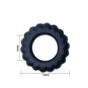 BAILE - TITAN COCKRING BLACK 2 CM - LoveYou.lv