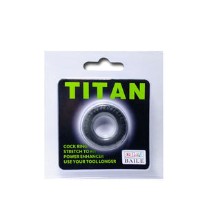 BAILE - TITAN COCKRING BLACK GREEN 2 CM - LoveYou.lv