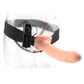 FETISH FANTASY SERIES - 19 CM VIBRATING HOLLOW STRAP-ON BROWN - LoveYou.lv