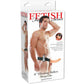 FETISH FANTASY SERIES - 19 CM VIBRATING HOLLOW STRAP-ON BROWN - LoveYou.lv