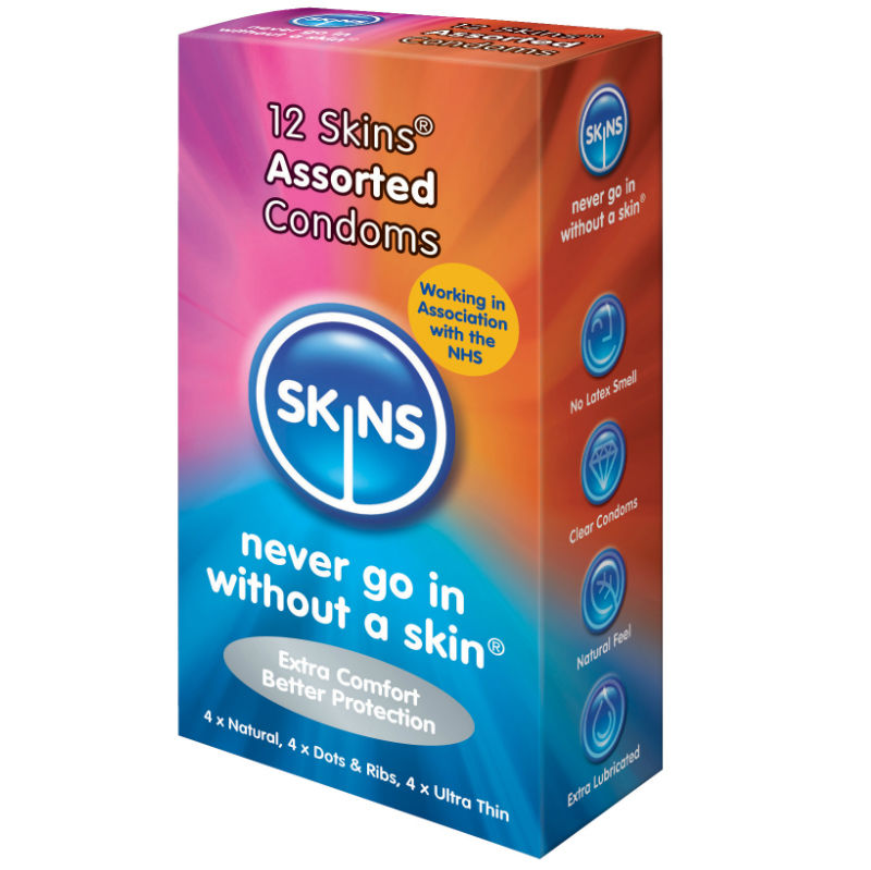 SKINS - ПРЕЗЕРВАТИВЫ АССОРТИМЕНТ 12 УПАКОВКА