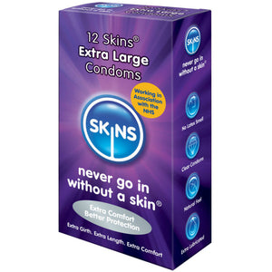SKINS - ПРЕЗЕРВАТИВЫ ОЧЕНЬ БОЛЬШИЕ 12 УПАКОВКА