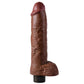 KING COCK - 25.5 CM VIBRATING COCK WITH BALLS BROWN KING COCK