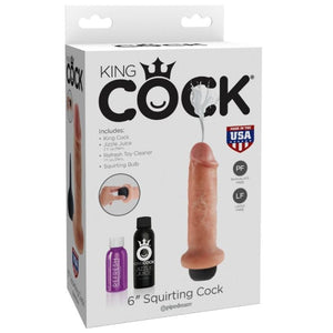KING COCK - 15.24 CM СТРУЙНЫЙ ДИЛДО