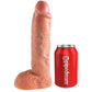 KING COCK - 25.5 CM HOLLOW STRAP-ON SUSPENDER SYSTEM FLESH KING COCK