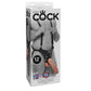 KING COCK - 30.5 CM HOLLOW STRAP-ON SUSPENDER SYSTEM - FLESH
