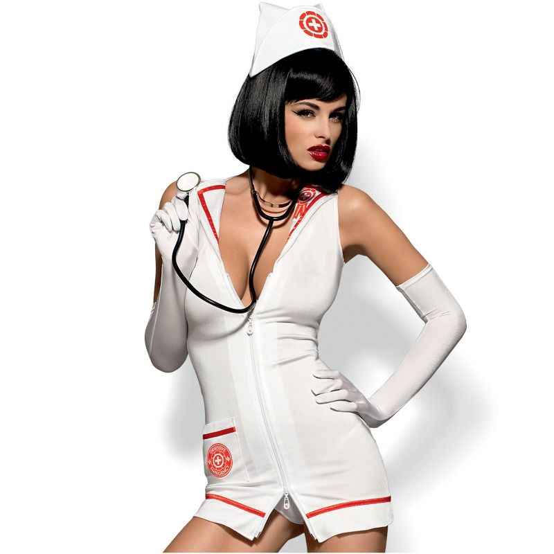 OBSESSIVE - EMERGENCY DRESS WITH STETHOSCOPE S/M - LoveYou.lv