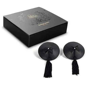 BIJOUX - BURLESQUE BLACK NIPPLE COVERS - LoveYou.lv
