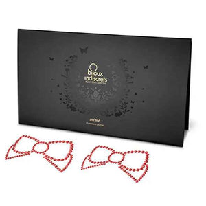 BIJOUX - MIMI BOW RED NIPPLE COVERS. - LoveYou.lv