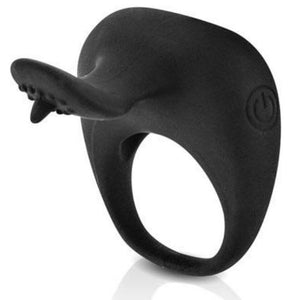 PRETTY LOVE - THIMBLE VIBRATOR RING BLACK - LoveYou.lv