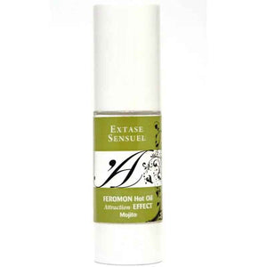 EXTASE SENSUAL - HEAT EFFECT MASSAGE OIL WITH MOJITO PHEROMONES 30 ML - LoveYou.lv