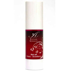 EXTASE SENSUAL - STRAWBERRY HEAT STIMULATING OIL 30 ML - LoveYou.lv