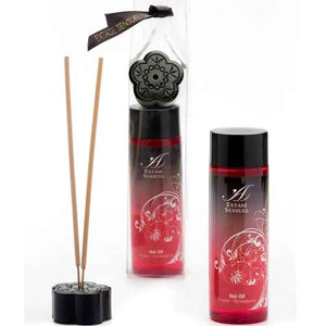 EXTASE SENSUAL - STRAWBERRY HEAT STIMULATING OIL 100 ML - LoveYou.lv