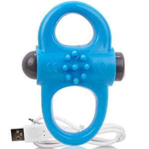 SCREAMING O – WIEDERAUFLADBARER VIBRIERRING YOGA BLAU SCREAMING O