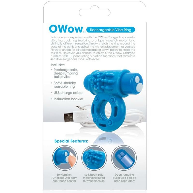 SCREAMING O - RING VIBRATOWOW WIEDERAUFLADBAR BLAU SCREAMING O