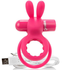 SCREAMING O – WIEDERAUFLADBARER DOPPELRING MIT KANINCHEN HASE ROSA SCREAMING O