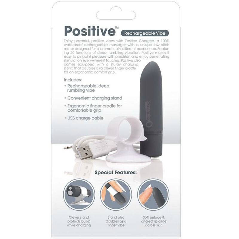SCREAMING O – WIEDERAUFLADBARE POSITIVMASSAGE GRAU SCREAMING O