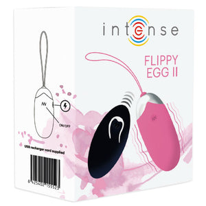 INTENSE - FLIPPY II VIBRATING EGG WITH REMOTE CONTROL PINK INTENSE COUPLES TOYS