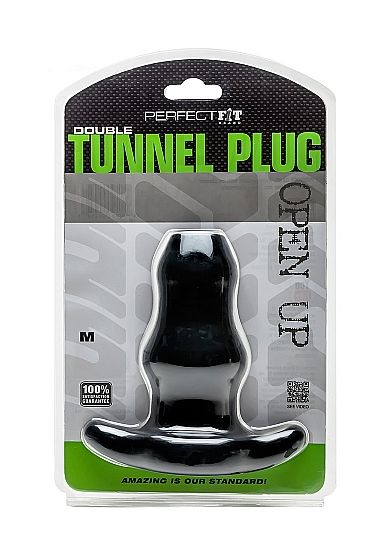 PERFECT FIT BRAND – DOPPELTER TUNNELSTECKER MITTEL SCHWARZ PERFECT FIT BRAND