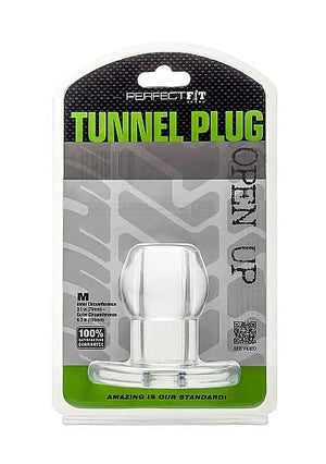 PERFECT FIT BRAND - ASS TUNNEL PLUG SILICONE CLEAR M PERFECT FIT BRAND