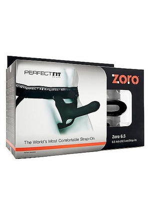 PERFECT FIT BRAND - ZORO STRAP ON 6.5 W S/M WAISTBAND BLACK PERFECT FIT BRAND