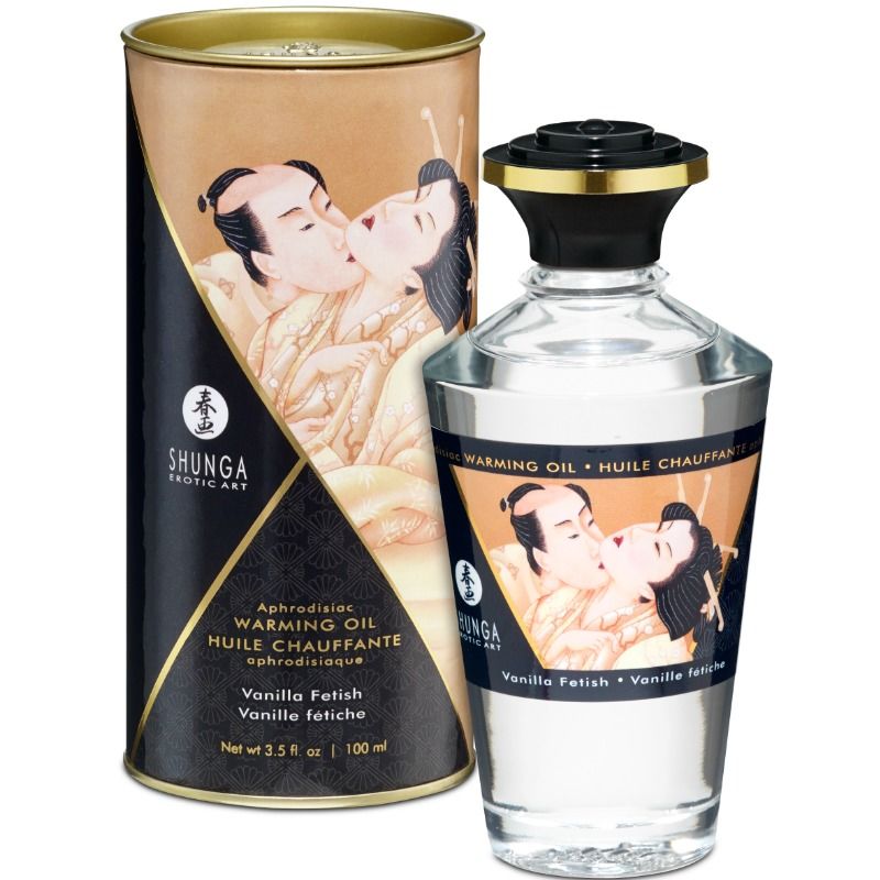 SHUNGA - FETISH ВАНИЛЬНОЕ МАСЛО ДЛЯ МАССАЖА С ТЕПЛОВЫМ ЭФФЕКТОМ 100 МЛ