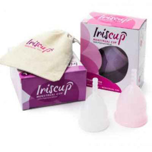 IRISCUP - SMALL PINK MONTH CUP A + FREE STERILIZER BAG - LoveYou.lv