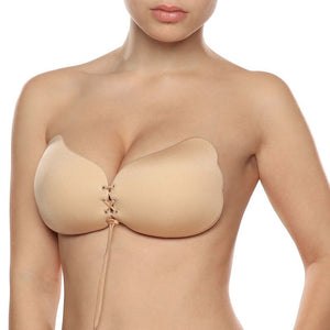 BYE-BRA - LACE-IT ENHANCEMENT PUSH-UP BEIGE CUP D BYE BRA - BRAS