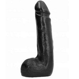 ALL BLACK - SOFT BLACK REALISTIC DILDO 20 CM - LoveYou.lv