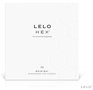 LELO - КОРОБКА ПРЕЗЕРВАТИВОВ HEX 36 ШТ.