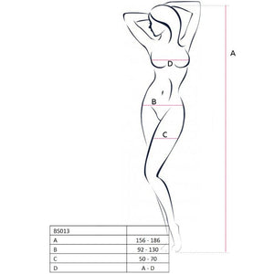 PASSION - WOMAN BS013 БЕЛЫЙ БОДИСТОКИНГ ОДИН РАЗМЕР