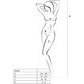 PASSION - WOMAN BS020 WHITE BODYSTOCKING ONE SIZE