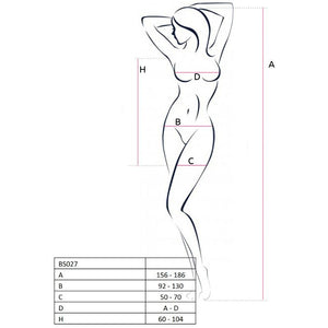 PASSION - WOMAN BS027 BODYSTOCKING RED DRESS STYLE ONE SIZE PASSION WOMAN BODYSTOCKINGS