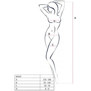 PASSION - ЖЕНСКИЙ BS032 КРАСНЫЙ БОДИСТОКИНГ ОДИН РАЗМЕР