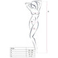 PASSION - WOMAN BS036 BODYSTOCKING BLACK ONE SIZE