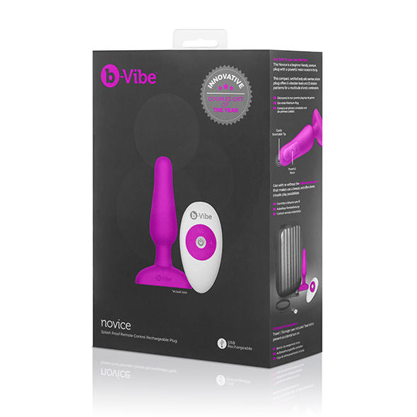 B-VIBE – ANAL-STECKER MIT FERNBEDIENUNG FÜR ANFÄNGER FUCHSIA B-VIBE