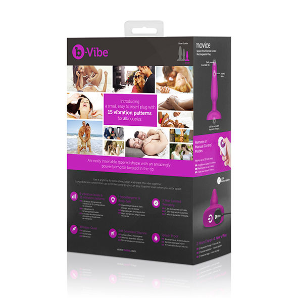 B-VIBE – ANAL-STECKER MIT FERNBEDIENUNG FÜR ANFÄNGER FUCHSIA B-VIBE