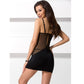 PASSION - SIEVIETE LUMIA CHEMISE BLACK IZMĒRS S/M