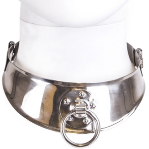 METAL HARD - RESTRAINT COLLAR WITH RING METAL HARD