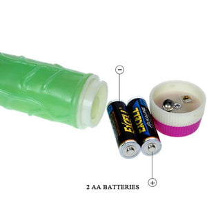 BAILE - WAVES OF PLEASURE VIBRATOR 23 CM GREEN BAILE VIBRATORS